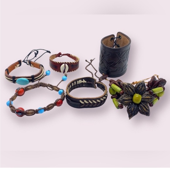 Vintage Bracelets Mixed Beaded Jewelry Lot - Picture 6 of 10